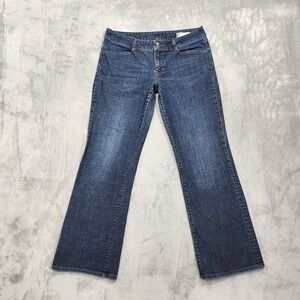 Vintage Y2K Gap Jeans Womens 14L LONG Blue Mid Rise Curvy Bootcut Flare Stretch